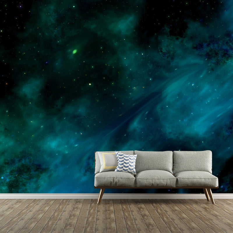 Astronomy Stars Wall Mural Decal Modern Dreamy Universe Wall Decor in Dark Color
