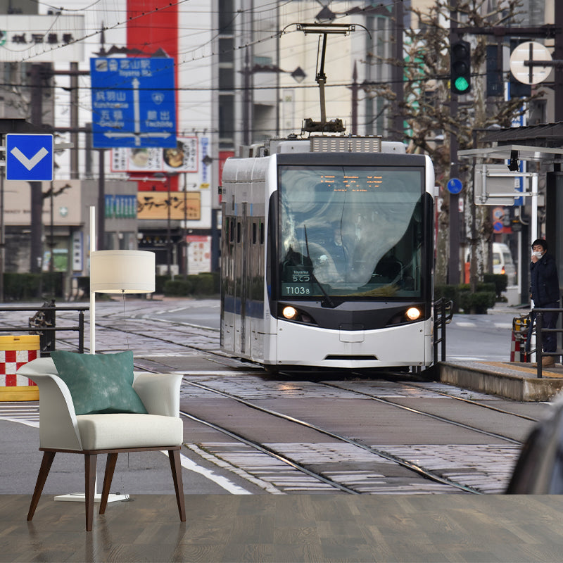 Modern City Transportation Wall Covering for Living Room Full Size Personalized Size