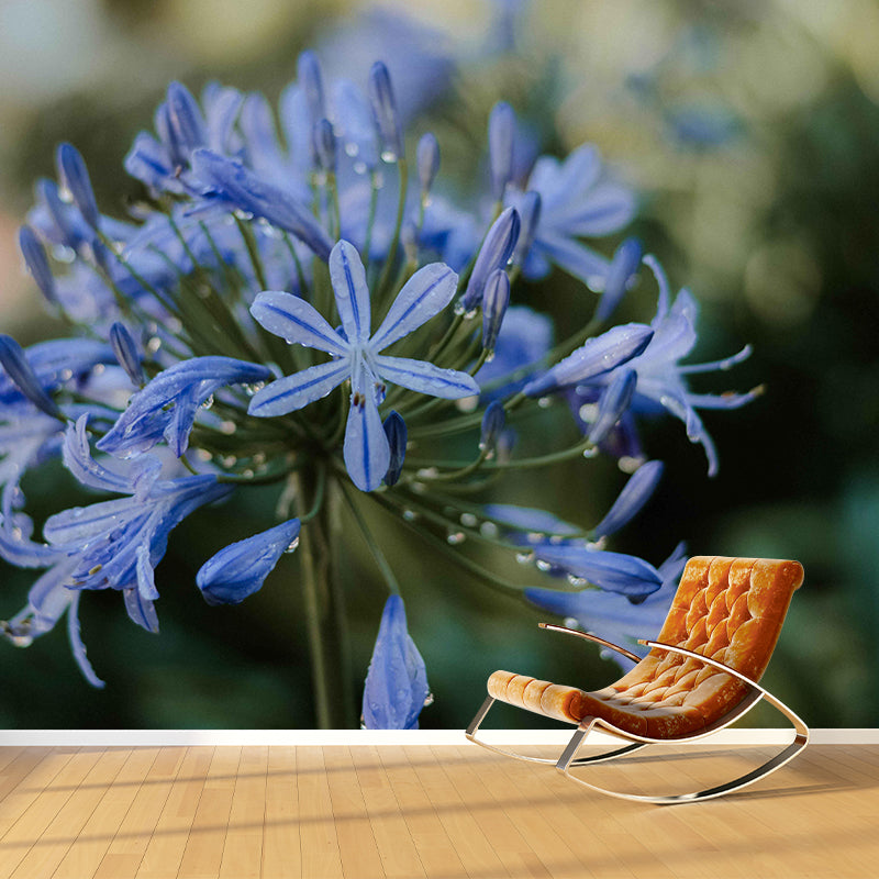 Modern Beautiful Lily Wall Mural Stain Resistant Wall Art for Living Room