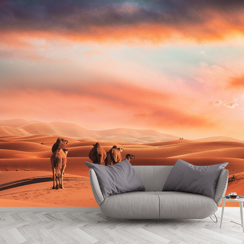 Nature Landscape of Desert Wall Mural Moisture Resistant Contemporary Wallpaper