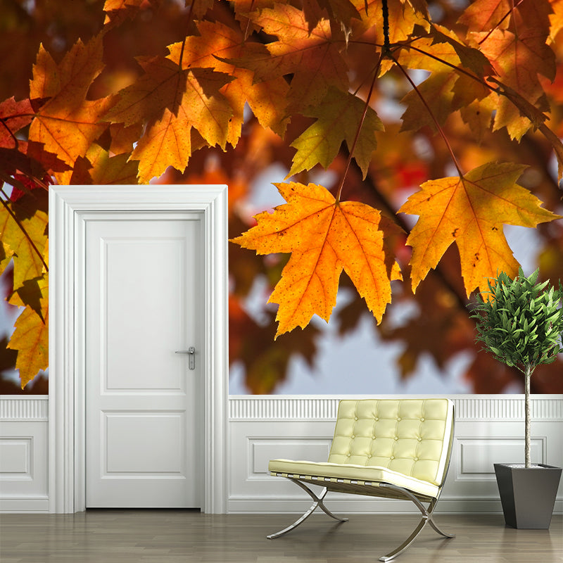 Leave Design Simplicity Style Mural Wallpaper Custom Wall Decals Home Decoration