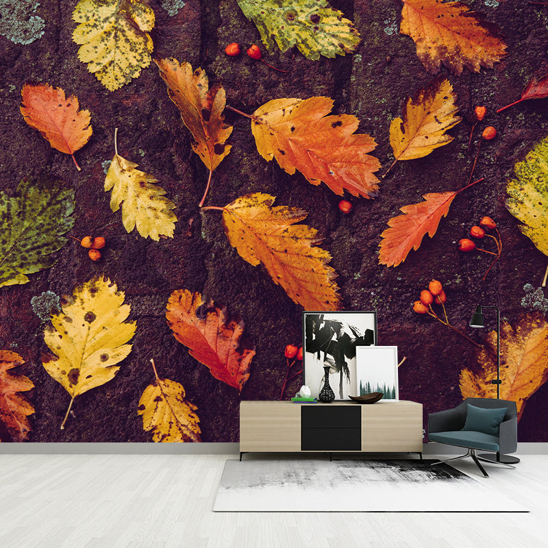 Leaves Wall Decals Living Room Bedroom TV Wall Decor ,Customized Size Available