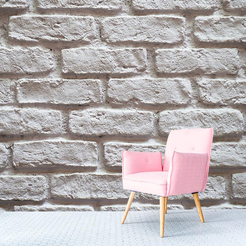 Brick Mural Wallpaper Minimalist Wall Covering Moisture-Resistant for Sitting Room