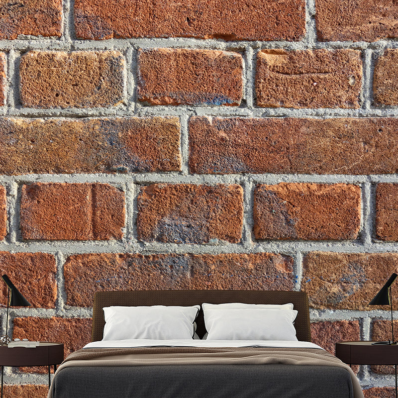 Contemporary Brick Mural Decal Architecture Sitting Room Moisture Resistant Wall Decor