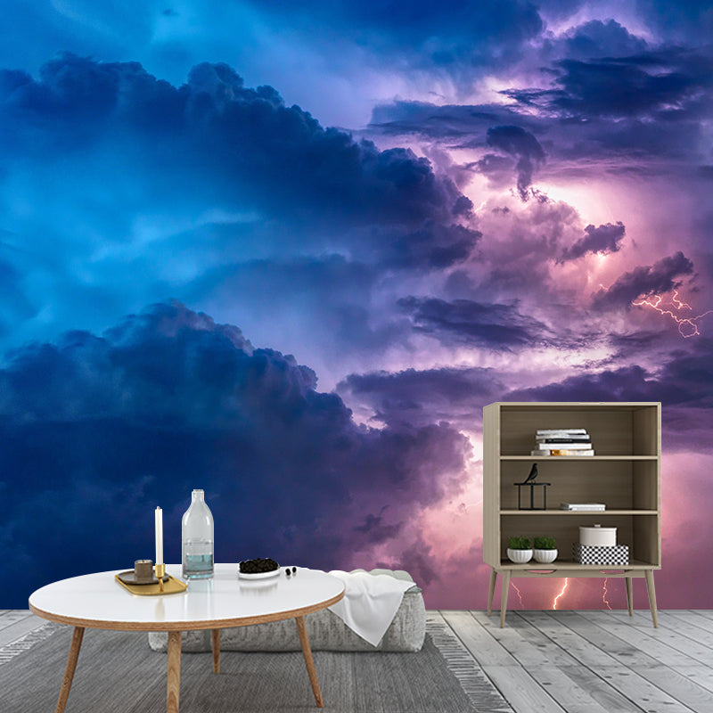 Thunderstorm Scenery Mural Decal Modern Decorative Bedroom Wall Covering