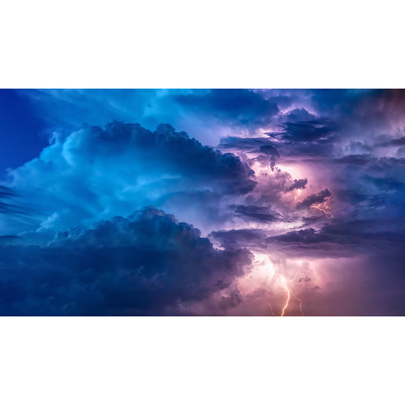 Thunderstorm Scenery Mural Decal Modern Decorative Bedroom Wall Covering