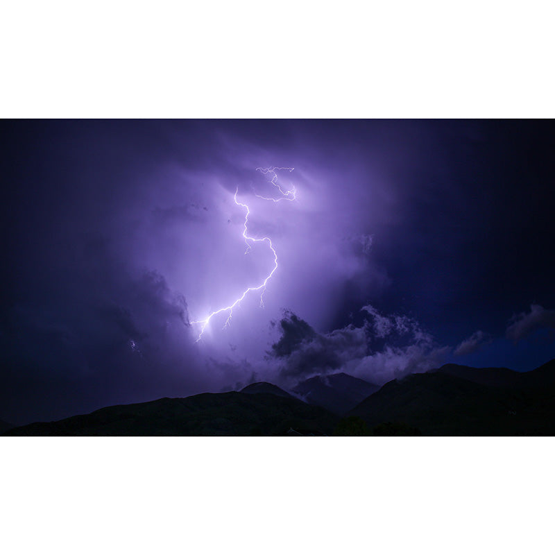 Lightning Sky Scene Mural Wallpaper Decal Decorative Bedroom Wall Covering