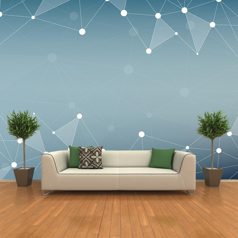 Bright Geometric Shapes Wallpaper Mural Moisture Resistant Bedroom Wall Covering