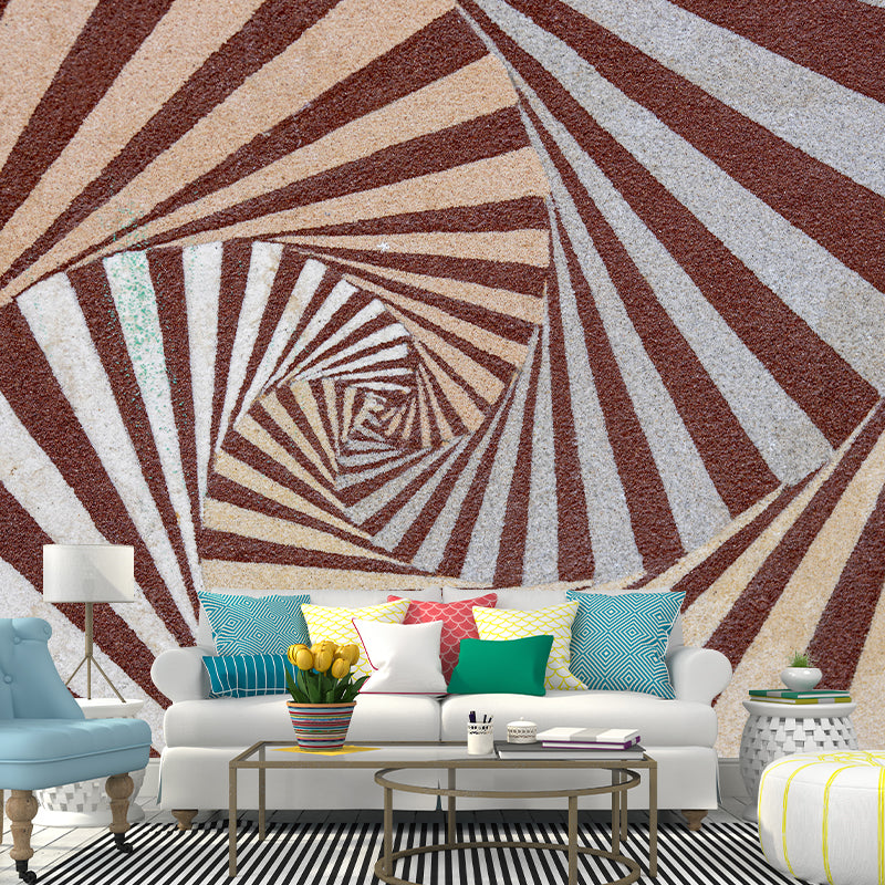 Bright Geometric Shapes Wallpaper Mural Moisture Resistant Bedroom Wall Covering