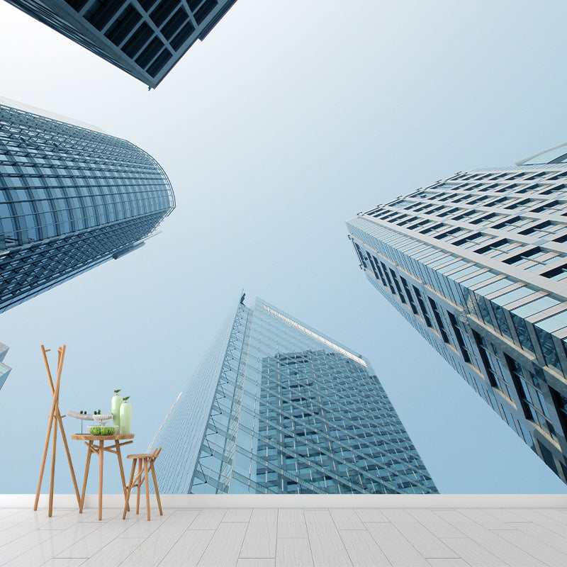 Modern Style City Building View Mural Wallpaper Meeting Room Living Room Home Decor