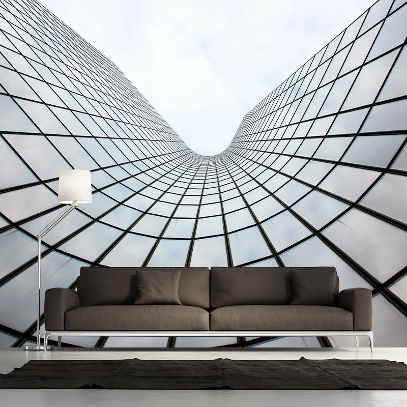 Modern Style City Building View Mural Wallpaper Meeting Room Living Room Home Decor