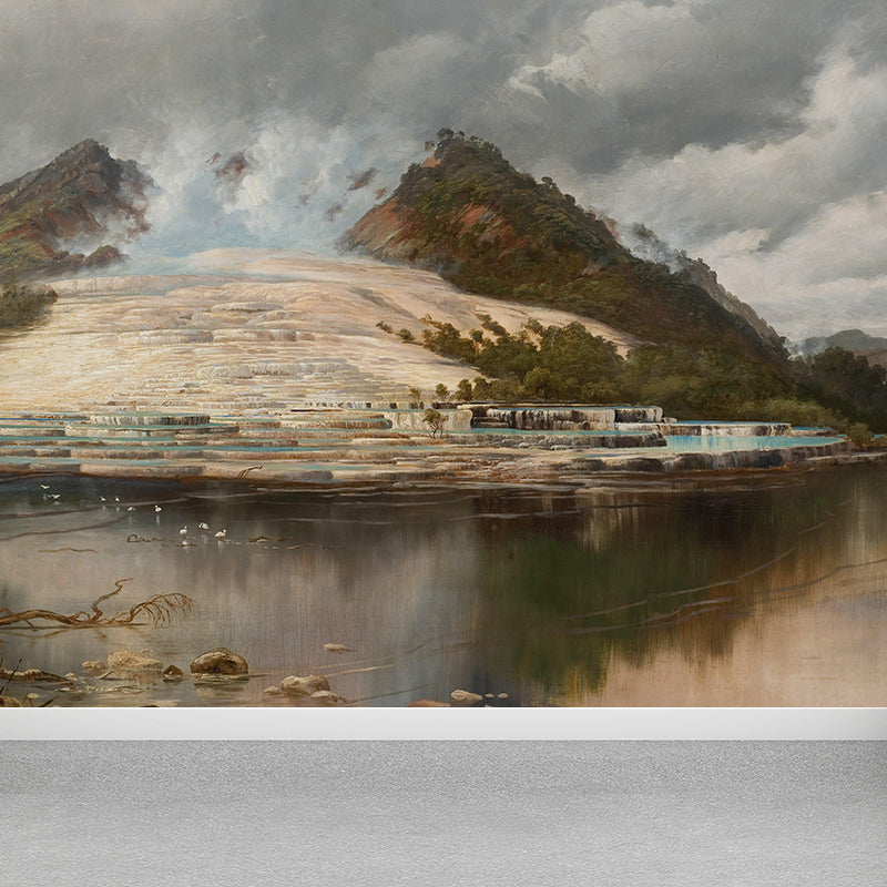 Natural Landscape Wall Mural Classic Decorative Living Room Wall Art for Decoration