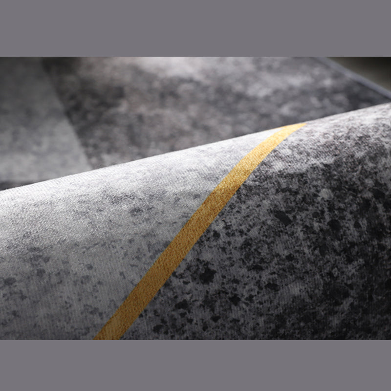 Multicolor Home Decoration Carpet Calming Triangle Print Area Rug Polyester with Stain Resistant Rug