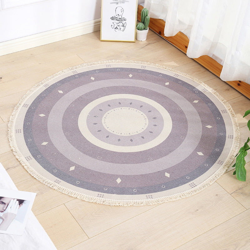 Funky Maroccan Round Rugg