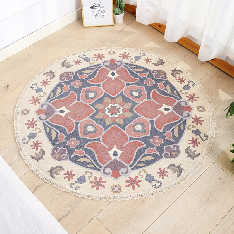 Funky Maroccan Round Rugg