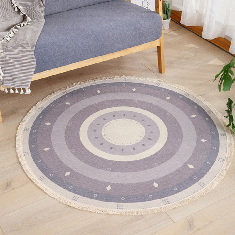 Funky Maroccan Round Rugg