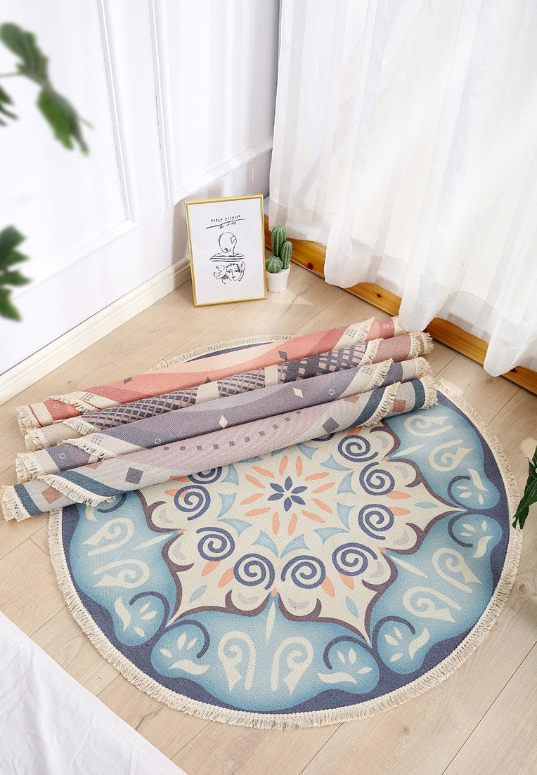 Funky Maroccan Round Rugg