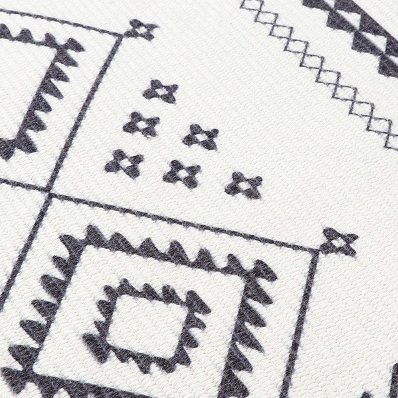 Simple Native American Rug Traditional Cotton Blend Carpet Washable Rug with Fringe for Bedroom