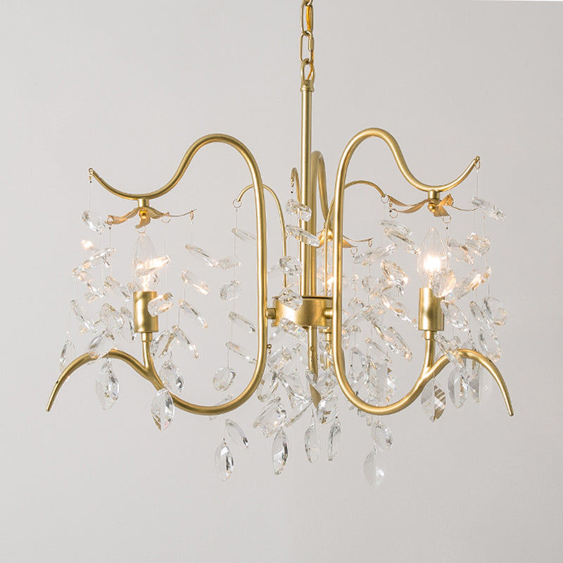 Luminaire de lustre en cristal de style bougie