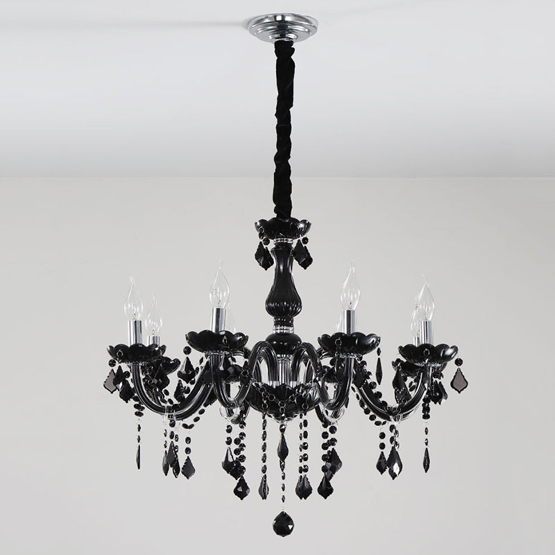 Lámpara de araña de velas iluminación de vidrio tradicional iluminación para restaurante
