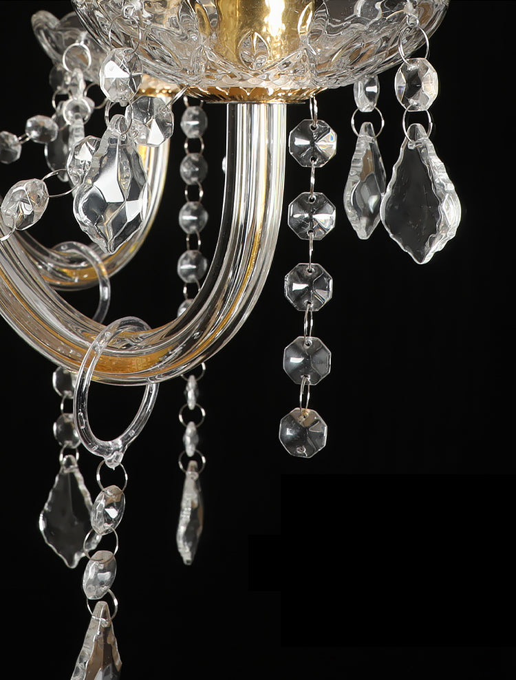 Kerze Kronleuchter Leuchte Traditionelle Kristallheizbeleuchtung für das Restaurant