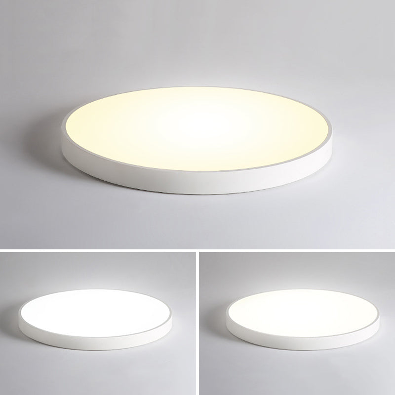 Modern Style Flush Ceiling Lights Macaron Metal LED Light for Living Room