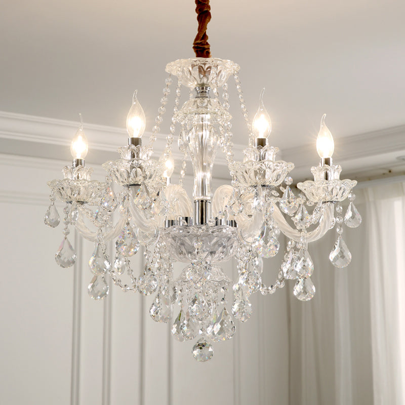Kerze Kronleuchter Leuchte Traditionelle Kristallheizbeleuchtung für das Restaurant