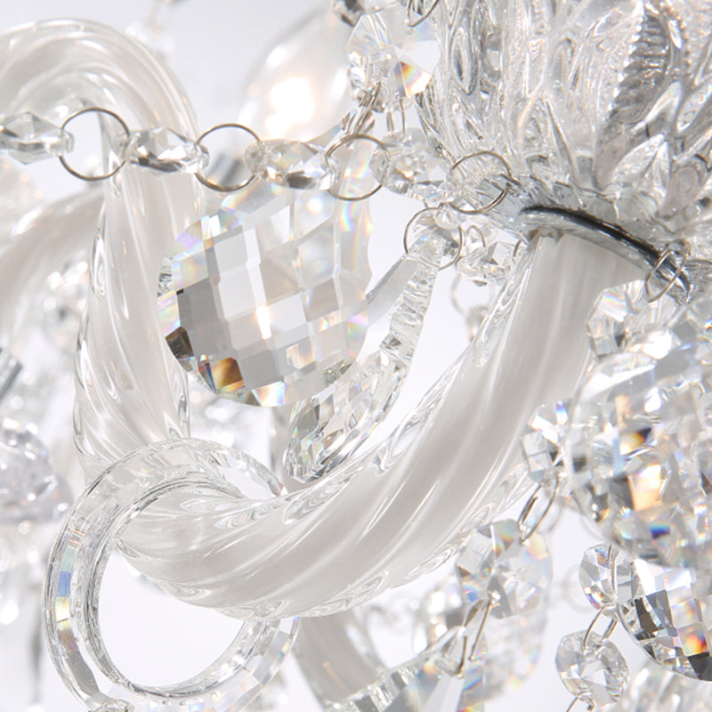 Kerze Kronleuchter Leuchte Traditionelle Kristallheizbeleuchtung für das Restaurant