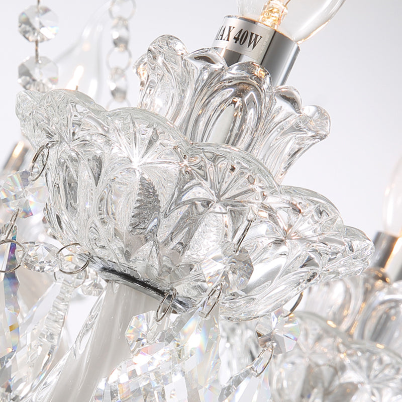 Kerze Kronleuchter Leuchte Traditionelle Kristallheizbeleuchtung für das Restaurant