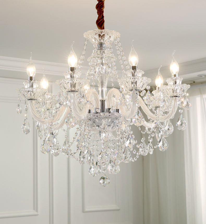 Kerze Kronleuchter Leuchte Traditionelle Kristallheizbeleuchtung für das Restaurant