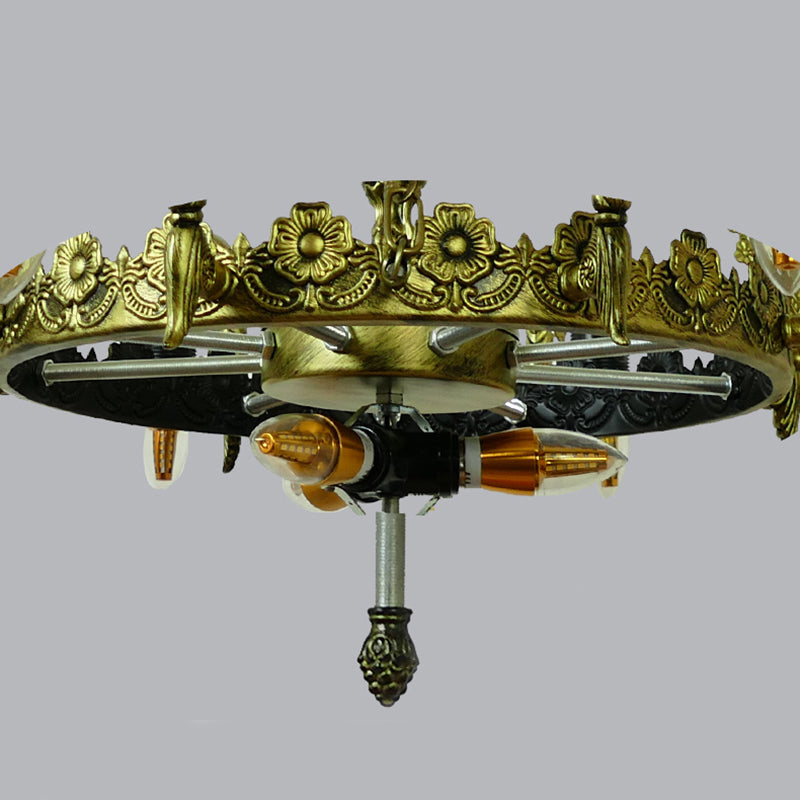 Ciotola lampadario dispositivo di illuminazione in stile tiffany in vetro artistico appennato il lampadario