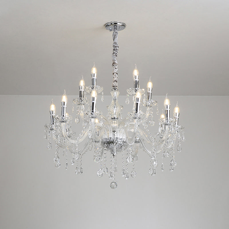 Kerze Kronleuchter Leuchte Traditionelle Kristallheizbeleuchtung für das Restaurant