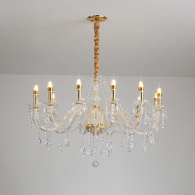 Kerze Kronleuchter Leuchte Traditionelle Kristallheizbeleuchtung für das Restaurant