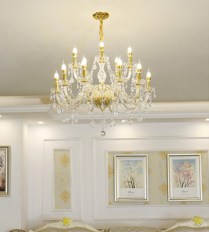 Kerze Kronleuchter Leuchte Traditionelle Kristallheizbeleuchtung für das Restaurant