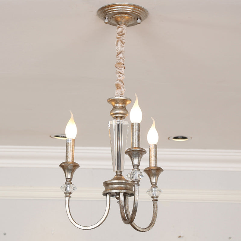 Candle Chandelier Light Fixture Traditional Metal Pendant Lighting for Restaurant