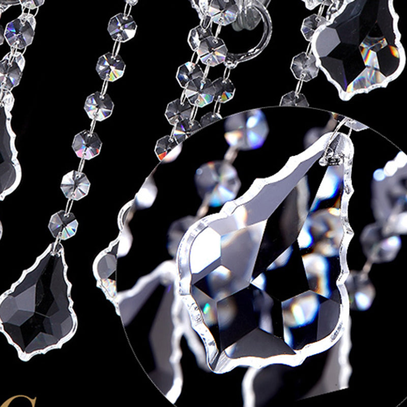 Lámpara de araña de velas iluminación de vidrio tradicional iluminación para restaurante