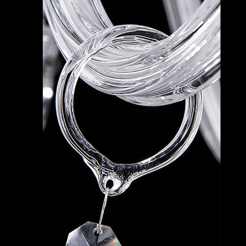 Lámpara de araña de velas iluminación de vidrio tradicional iluminación para restaurante