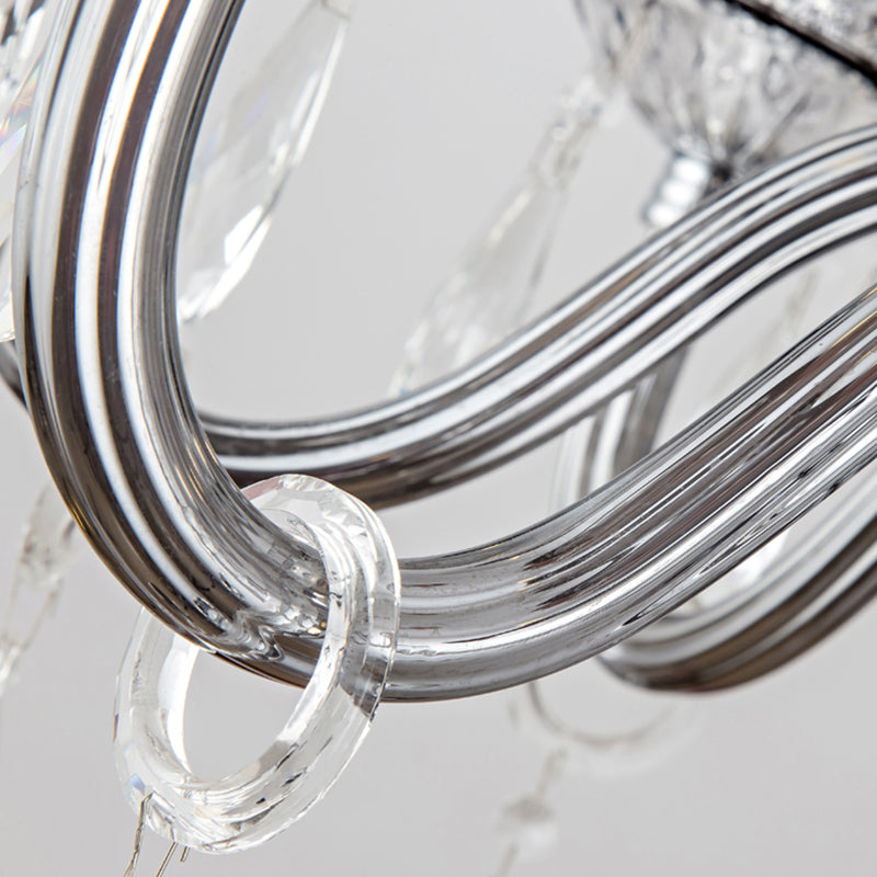 Kerze Kronleuchter Leuchte Traditionelle Kristallheizbeleuchtung für das Restaurant