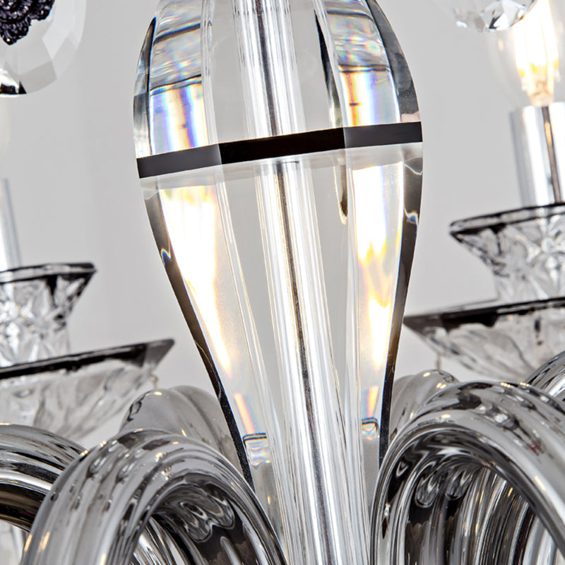 Kerze Kronleuchter Leuchte Traditionelle Kristallheizbeleuchtung für das Restaurant