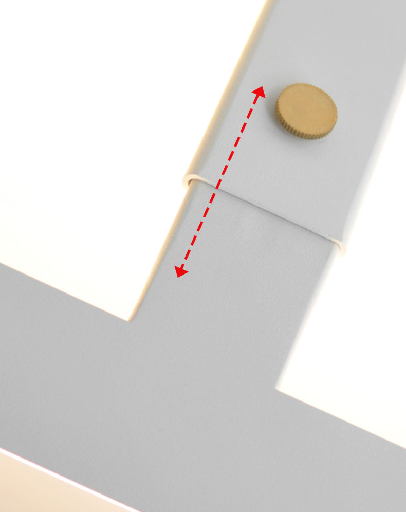 Rectangle Éclairage mural en aluminium