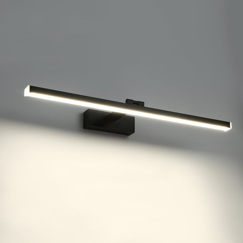 Lineaire SCONCE LICTE FICTURE Hedendaags aluminium LED Badkamer Wandlamp in het zwart
