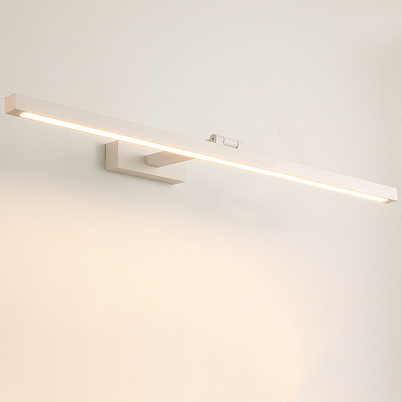 Rectangular Sconce Light Fixture Minimalist Style Metal LED White Wall Lighting Fixture