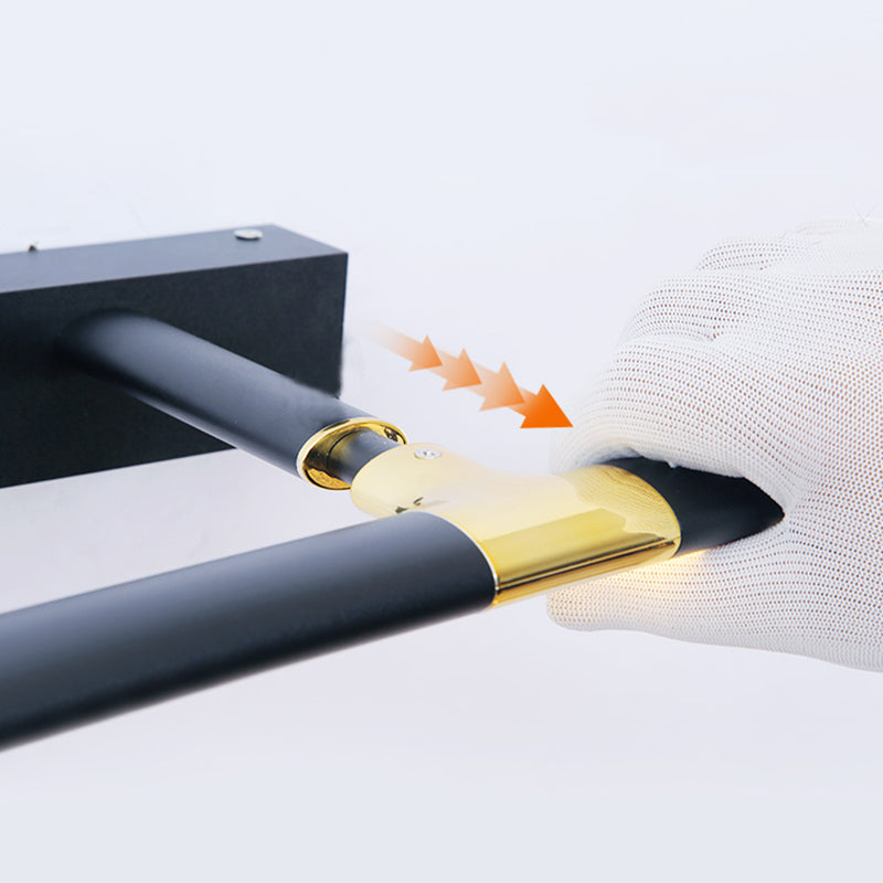 Éclairage d'éclairage mural linéaire noir