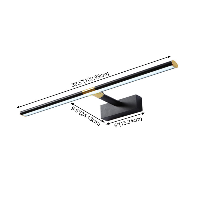 Éclairage d'éclairage mural linéaire noir