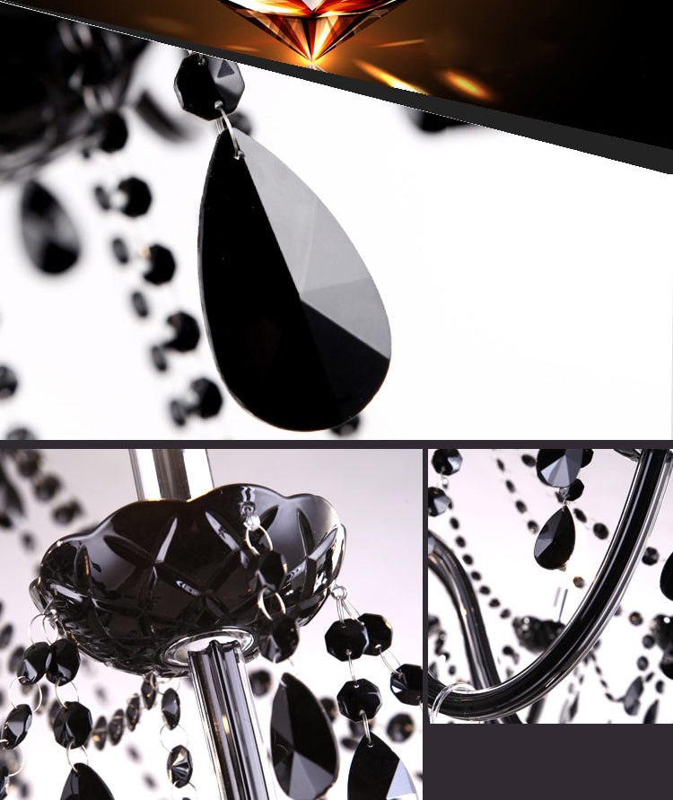 Lámpara de araña de velas iluminación de vidrio tradicional iluminación para restaurante