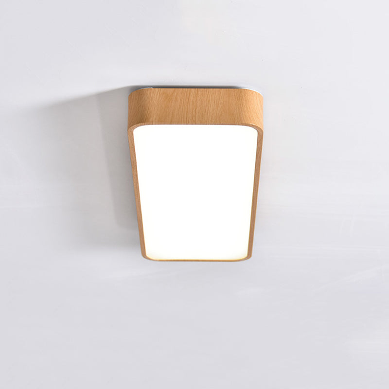 1-Light LED Flush Light Modern Aluminum Rectangular Ceiling Light Fixture