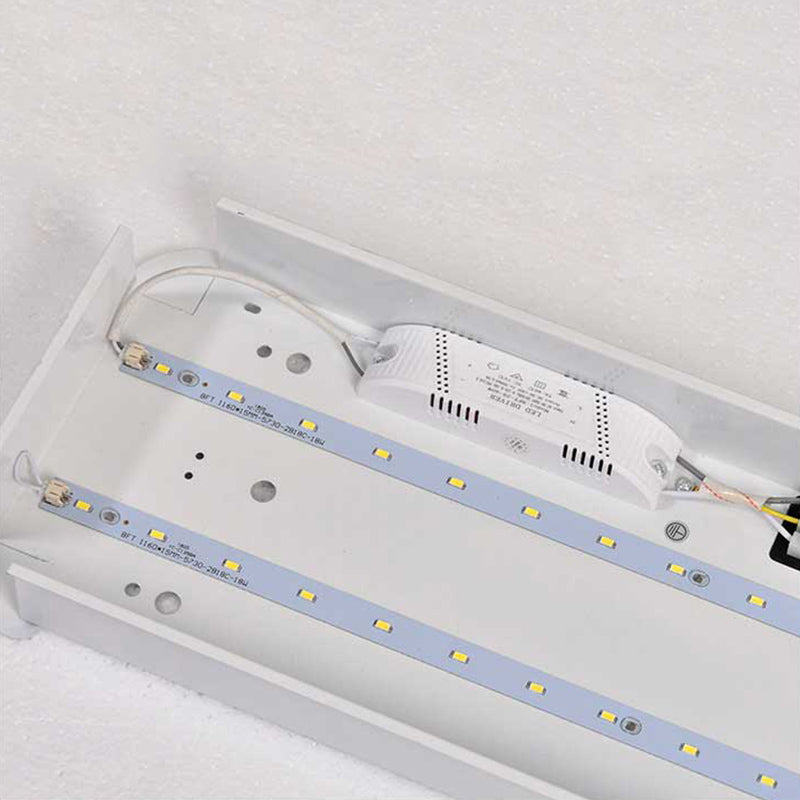 1-Light LED Flush Light Modern Aluminum Rectangular Ceiling Light Fixture