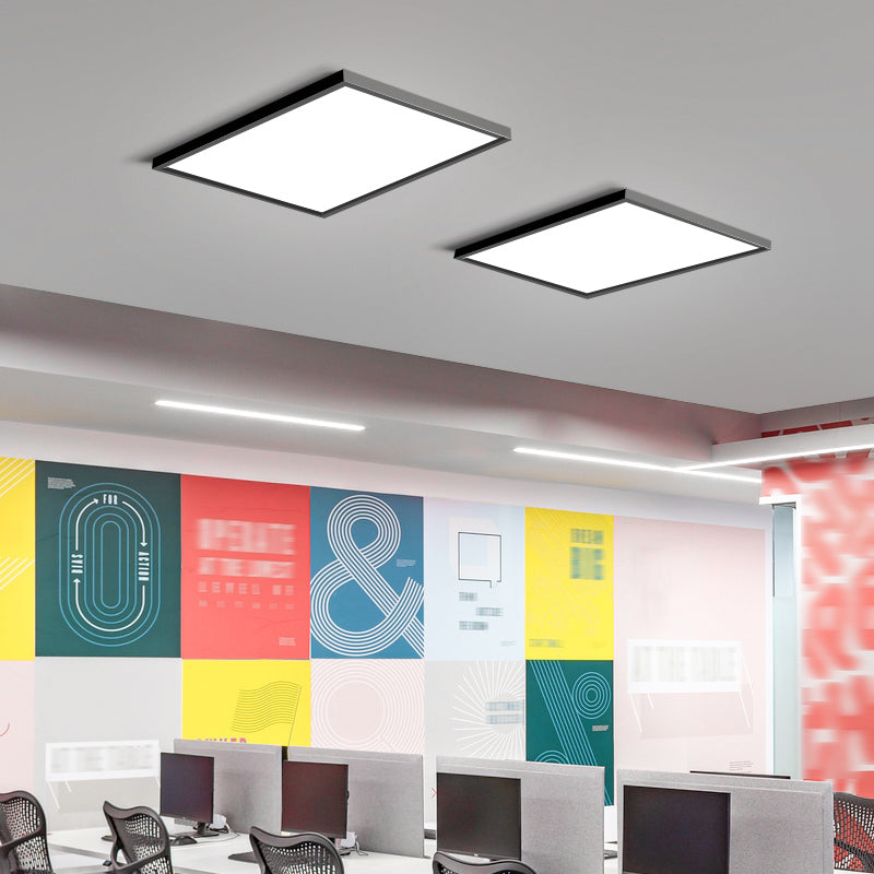 Moderno LED cuadrado de descarga de LED de 1-Luz de aluminio montado en el techo de la luz para la oficina