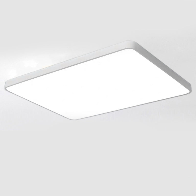 Montaje de LED de color cuadrado moderno 1-Luz de techo de acrílico ligero para oficina