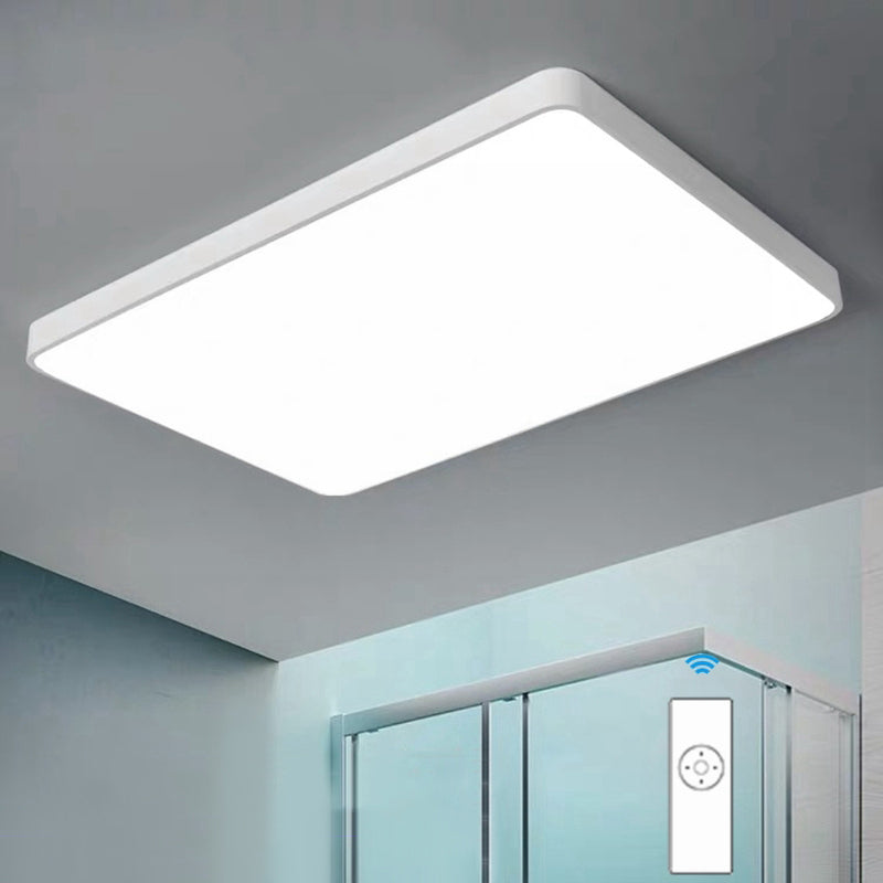 Montaje de LED de color cuadrado moderno 1-Luz de techo de acrílico ligero para oficina